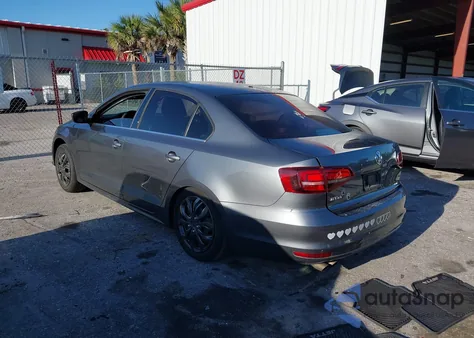 2017 Volkswagen Jetta 1.4T S из США, поврежденный, VIN 3VW2B7AJ0HM405915